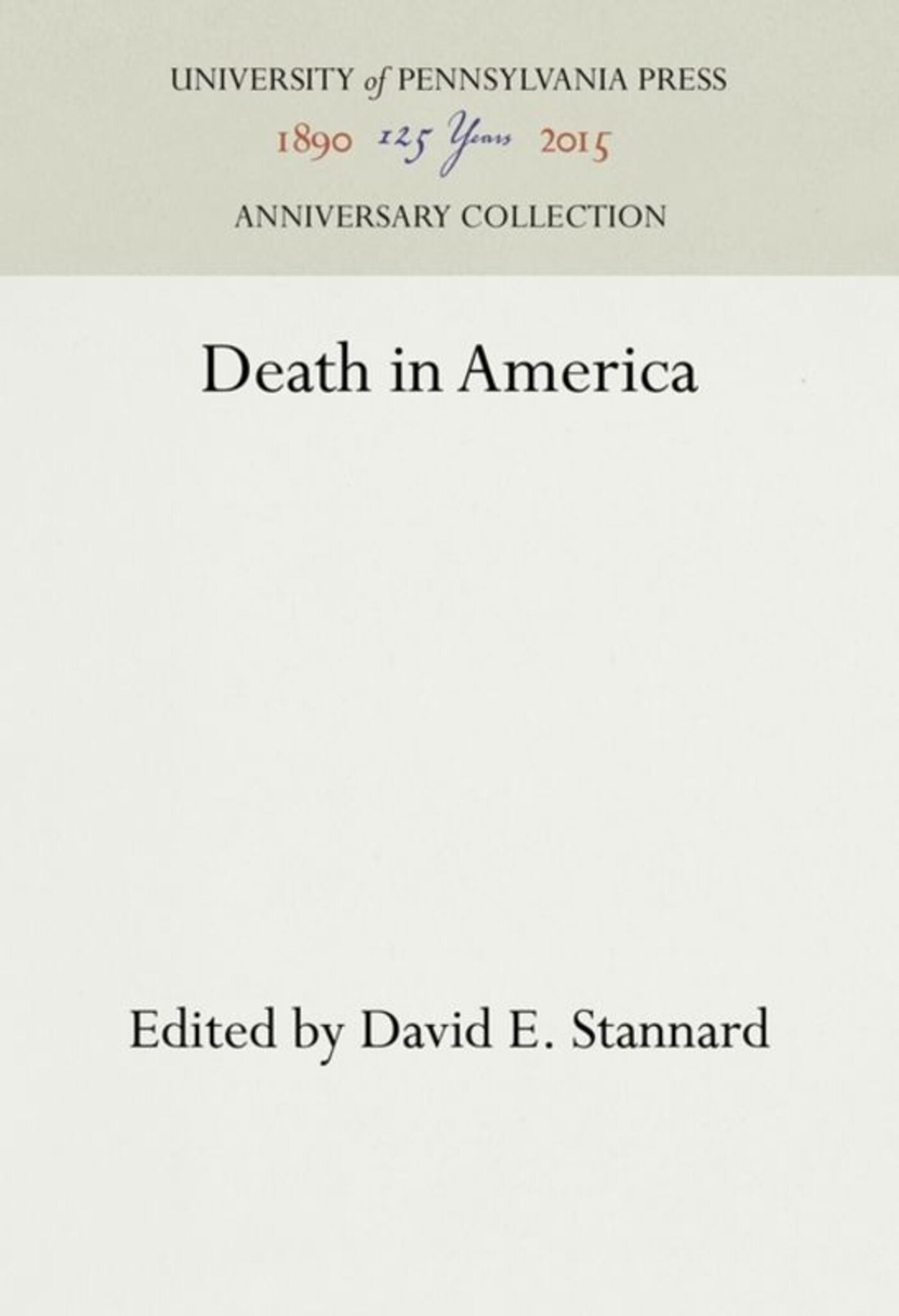 Cover image for Death in America ISBN 9781512818857